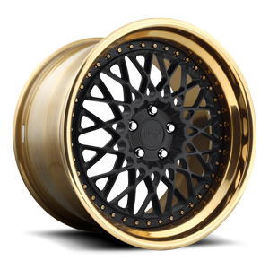 custom black & gold alloy wheel rims