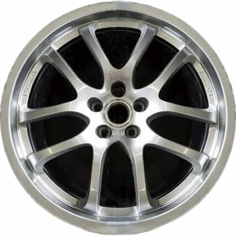 Bent alloy wheel after repair